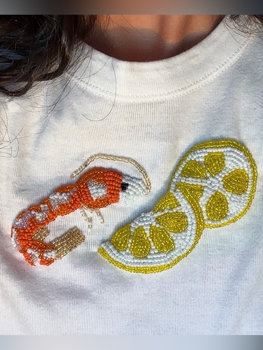 Bead embroidery top